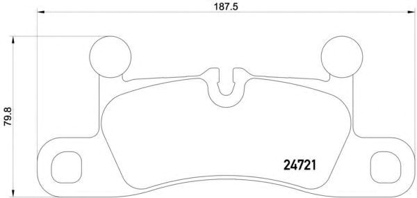 Колодки дисковые  P65027 BREMBO