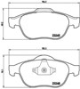 Колодки передние P68032 BREMBO