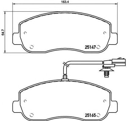 Колодки передние P68062 BREMBO