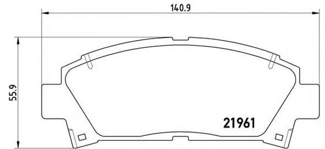Тормозные колодки P83028 BREMBO