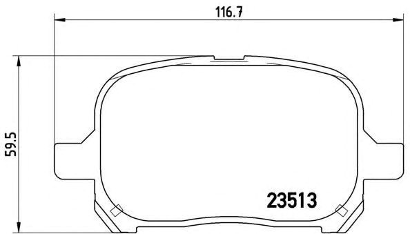 Колодки P83040 BREMBO