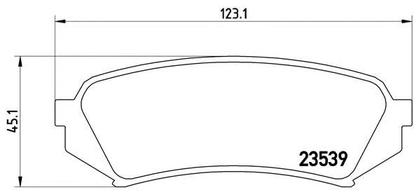 Задние колодки P83049 BREMBO