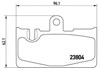 Комплект задних колодок P83059 BREMBO