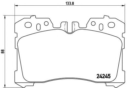 Тормозные колодки P83075 BREMBO