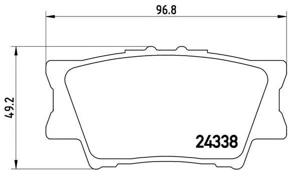 Задние дисковые колодки P83089 BREMBO