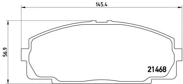 Колодки тормозные передние дисковые P83092 BREMBO