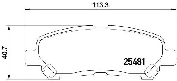 Колодки тормозные задние, дисковые P83138 BREMBO
