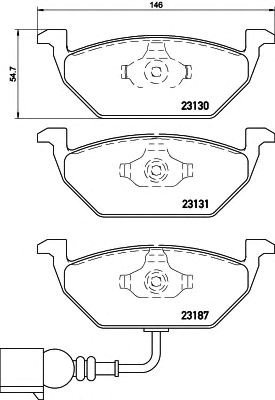 Передние тормозные колодки P85072 BREMBO