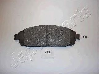 Колодки тормозные передние дисковые PA018AF JAPANPARTS