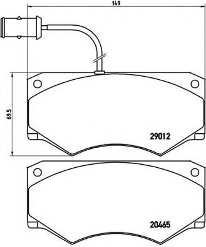 Колодки тормозные PA6013 BREMBO