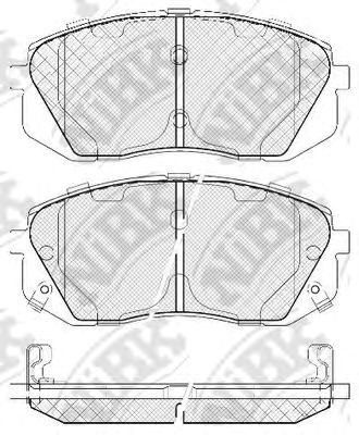 Тормозные колодки PN0052 NIBK