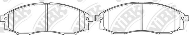 Колодки PN0372 NIBK