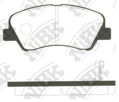 Колодки PN0537 NIBK