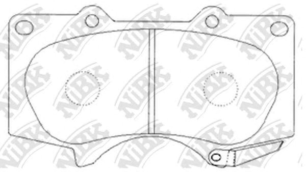 Колодки тормозные передние дисковые PN1482 NIBK