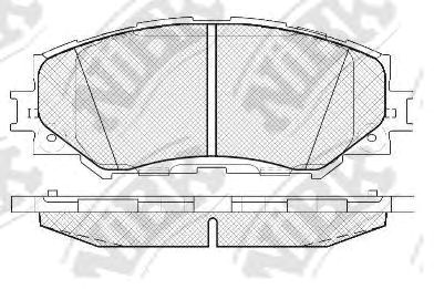 Колодки тормозные PN1524 NIBK