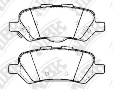 Колодки тормозные задние, дисковые PN21002 NIBK
