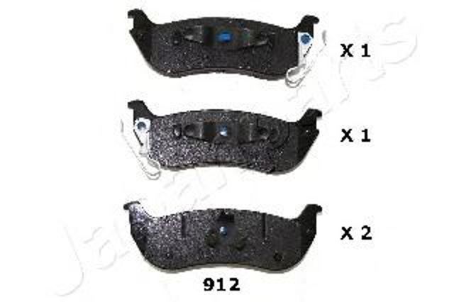 Комплект задних колодок PP912AF JAPANPARTS