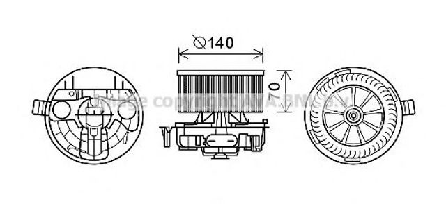 Моторчик печки RT8570 AVA