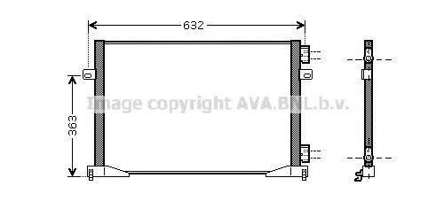 Радиатор охлаждения кондиционера RTA5400 AVA