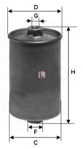 Фiльтр паливний audi, 2,0-2,2, 84-91 (спецвикуп) S1507B