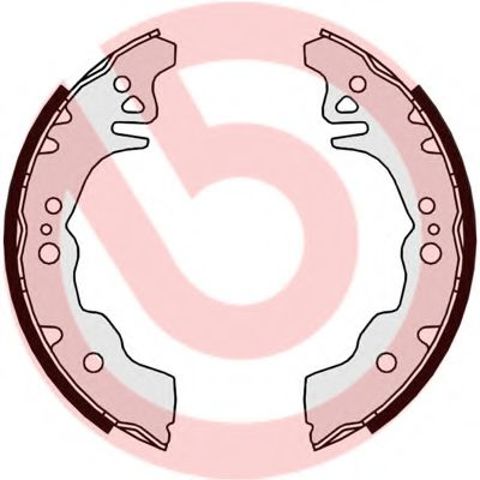 Колодки тормозные задние, барабанные S16515 BREMBO