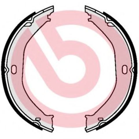 Тормозные колодки стояночного тормоза S37505 BREMBO