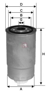 Фільтр паливний S4H2ONR