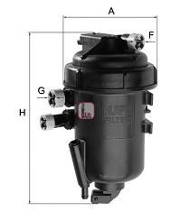 Корпус топливного фильтра S5112GC Sofima