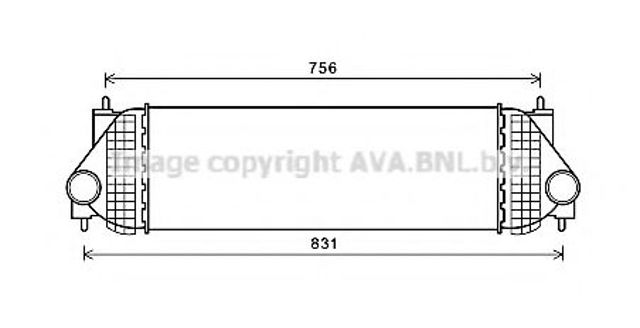 Охладитель наддувочного воздуха SZA4134 AVA