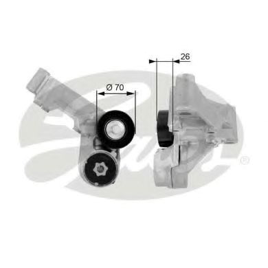 Натяжная планка поликлинового ремня T38444 GATES