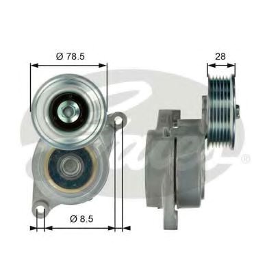 Натяжитель клинового ремня T39103 GATES
