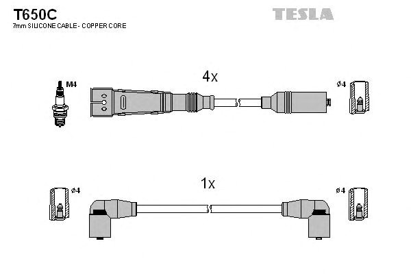 Высоковольтные провода  T650C TESLA
