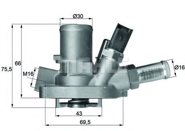 Термостат впускного коллектора TI14780 MAHLE