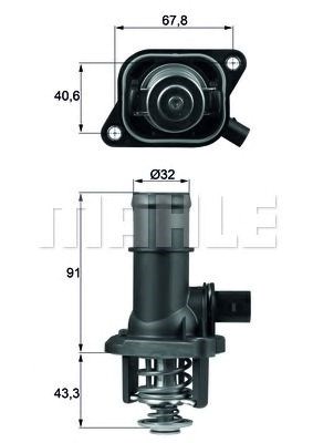 Авто термостат TI16105 MAHLE