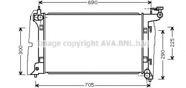 Радиатор водяной TO2323 AVA