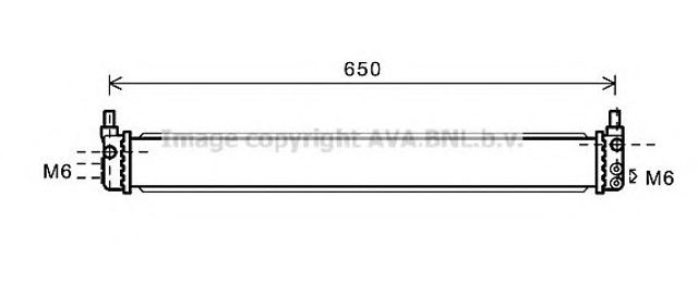 Радиатор охлаждения двигателя, дополнительный TO2602 AVA