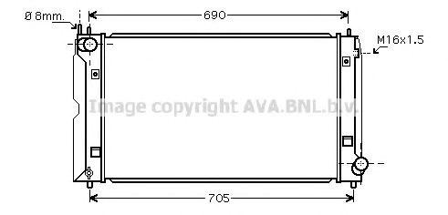 Радиатор TOA2386 AVA