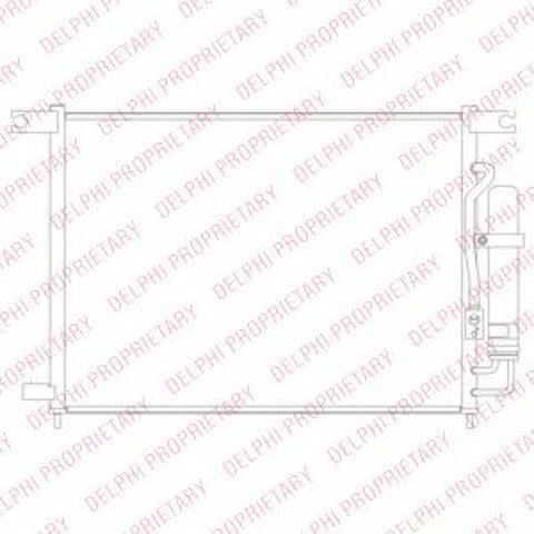 Трубопроводы и радиатор кондиционера TSP0225694 DELPHI