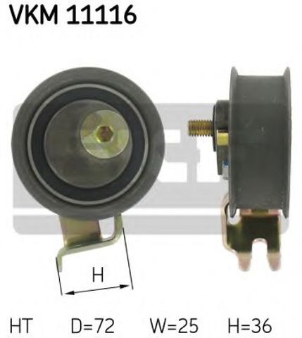 Ролик натяжителя ремня газораспределения VKM11116 SKF