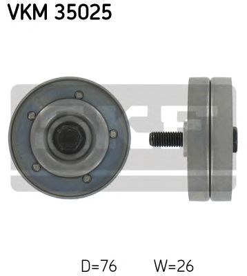 Ведучий ролик, поліклінового ременя (вир-во skf) VKM35025