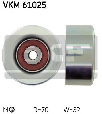 Ролик натягувача ременя без втулки (вир-во skf) VKM61025