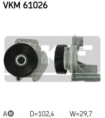 Натяжная планка поликлинового ремня VKM61026 SKF