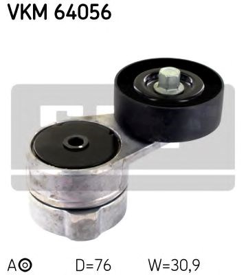 Натяжний ролик, поліклінового ременя (вир-во skf) VKM64056