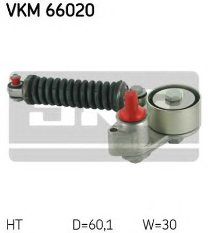 Натяжная планка поликлинового ремня VKM66020 SKF