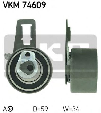 Ролик натяжителя VKM74609 SKF