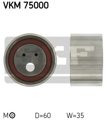 Vkm 75000 skf ролик модуля натягувача ременя VKM75000