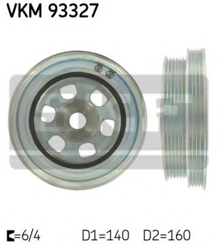 Шкив коленвала VKM93327 SKF