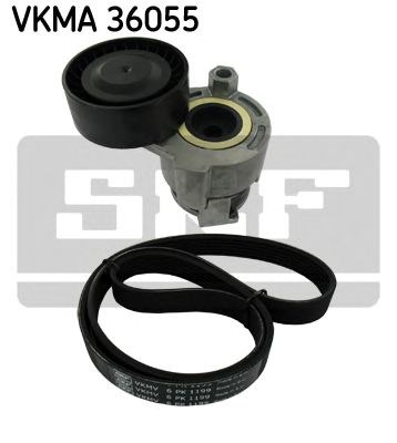 Vkma 36055 skf комплект поликлинових ременів (з роликами) VKMA36055