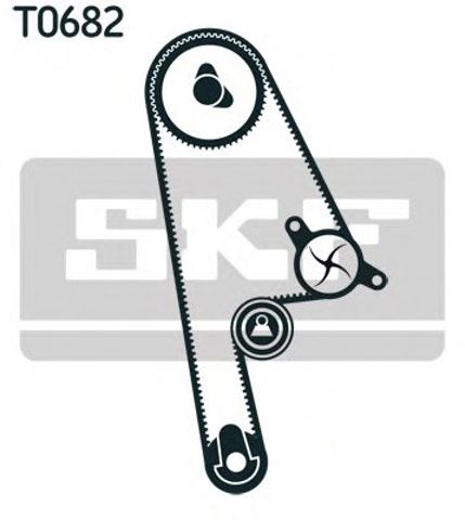 ГРМ ремни, комплект VKMC93616 SKF