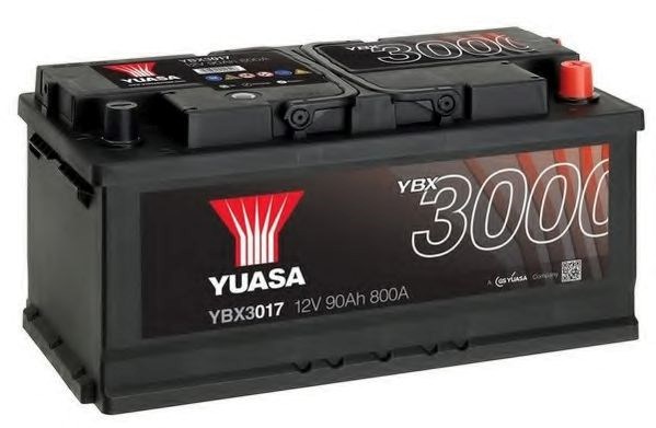 Yuasa 12v 90ah smf battery ybx3017 (0) YBX3017